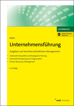 Buchcover Unternehmensführung | Harald Meier | EAN 9783482489662 | ISBN 3-482-48966-1 | ISBN 978-3-482-48966-2