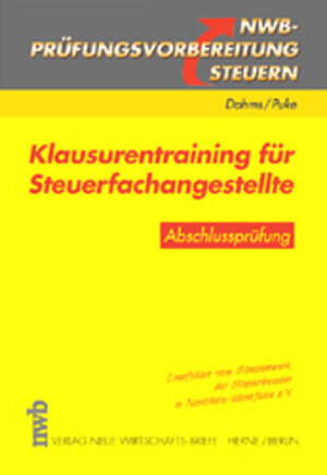 Buchcover Klausurentraining für Steuerfachangestellte - Abschlussprüfung | Dieter Dahms | EAN 9783482520617 | ISBN 3-482-52061-5 | ISBN 978-3-482-52061-7