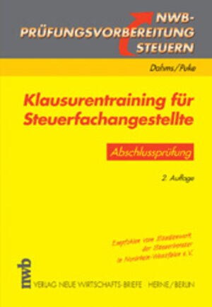 Buchcover Klausurentraining für Steuerfachangestellte - Abschlussprüfung | Dieter Dahms | EAN 9783482520624 | ISBN 3-482-52062-3 | ISBN 978-3-482-52062-4