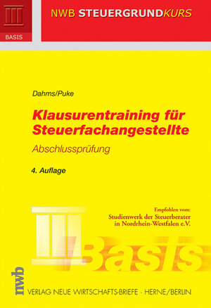 Buchcover Klausurentraining für Steuerfachangestellte - Abschlussprüfung | Dieter Dahms | EAN 9783482520648 | ISBN 3-482-52064-X | ISBN 978-3-482-52064-8