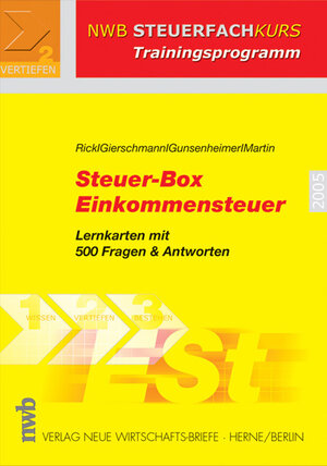 Buchcover Steuer-Box Einkommensteuer | Eberhard Rick | EAN 9783482529221 | ISBN 3-482-52922-1 | ISBN 978-3-482-52922-1