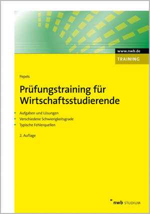 Buchcover Prüfungstraining für Wirtschaftsstudierende  | EAN 9783482532429 | ISBN 3-482-53242-7 | ISBN 978-3-482-53242-9