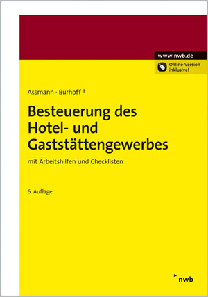 Buchcover Besteuerung des Hotel- und Gaststättengewerbes | Eberhard Assmann | EAN 9783482550638 | ISBN 3-482-55063-8 | ISBN 978-3-482-55063-8