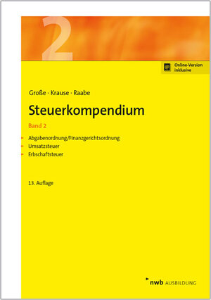 Buchcover Steuerkompendium, Band 2 | Thomas Große | EAN 9783482593635 | ISBN 3-482-59363-9 | ISBN 978-3-482-59363-5