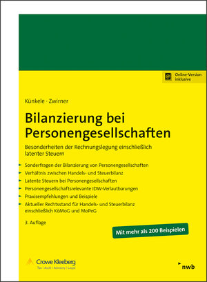 Buchcover Bilanzierung bei Personengesellschaften | Kai Peter Künkele | EAN 9783482609138 | ISBN 3-482-60913-6 | ISBN 978-3-482-60913-8