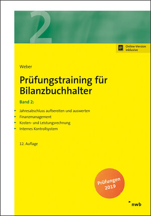 Buchcover Prüfungstraining für Bilanzbuchhalter, Band 2 | Martin Weber | EAN 9783482617867 | ISBN 3-482-61786-4 | ISBN 978-3-482-61786-7