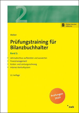 Buchcover Prüfungstraining für Bilanzbuchhalter, Band 2 | Martin Weber | EAN 9783482617874 | ISBN 3-482-61787-2 | ISBN 978-3-482-61787-4