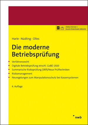 Buchcover Die moderne Betriebsprüfung | Lars Nüdling | EAN 9783482629747 | ISBN 3-482-62974-9 | ISBN 978-3-482-62974-7