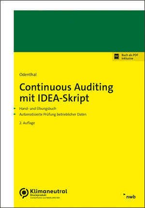 Buchcover Continuous Auditing mit IDEA-Skript | Roger Odenthal | EAN 9783482649639 | ISBN 3-482-64963-4 | ISBN 978-3-482-64963-9