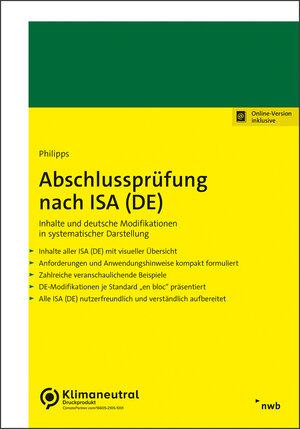 Buchcover Abschlussprüfung nach ISA (DE) | Holger Philipps | EAN 9783482686016 | ISBN 3-482-68601-7 | ISBN 978-3-482-68601-6