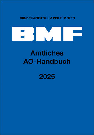 Buchcover Amtliches AO-Handbuch 2025 | EAN 9783482689345 | ISBN 3-482-68934-2 | ISBN 978-3-482-68934-5