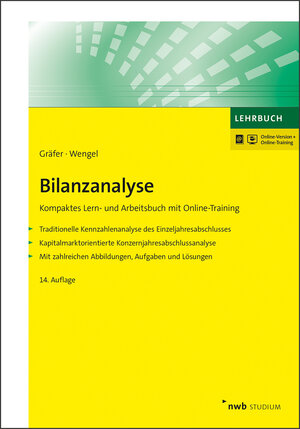 Buchcover Bilanzanalyse | Horst Gräfer | EAN 9783482691744 | ISBN 3-482-69174-6 | ISBN 978-3-482-69174-4