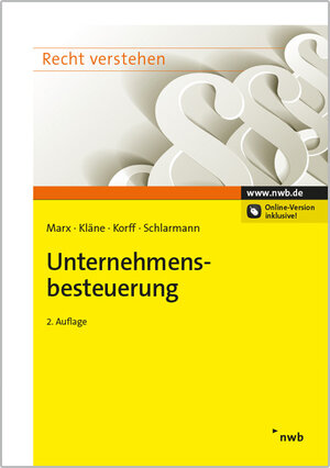 Buchcover Unternehmensbesteuerung  | EAN 9783482773914 | ISBN 3-482-77391-2 | ISBN 978-3-482-77391-4