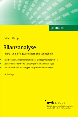 Buchcover Bilanzanalyse | Horst Gräfer | EAN 9783482786624 | ISBN 3-482-78662-3 | ISBN 978-3-482-78662-4