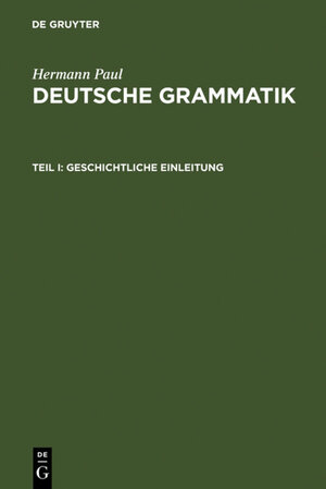 Buchcover Deutsche Grammatik | Hermann Paul | EAN 9783484101388 | ISBN 3-484-10138-5 | ISBN 978-3-484-10138-8