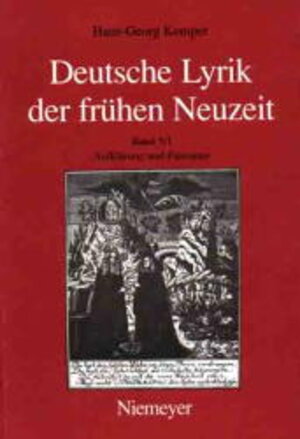 Deutsche Lyrik der frühen Neuzeit: Aufklärung und Pietismus. (Bd. 5/1)