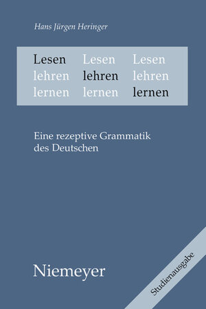 Buchcover Lesen lehren lernen | Hans Jürgen Heringer | EAN 9783484106420 | ISBN 3-484-10642-5 | ISBN 978-3-484-10642-0