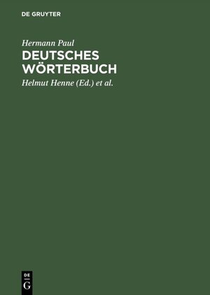 Buchcover Deutsches Wörterbuch | Hermann Paul | EAN 9783484106796 | ISBN 3-484-10679-4 | ISBN 978-3-484-10679-6