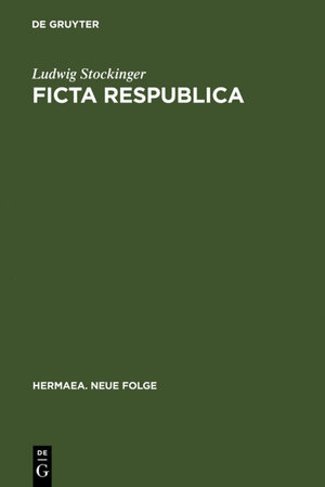 Buchcover Ficta respublica | Ludwig Stockinger | EAN 9783484150454 | ISBN 3-484-15045-9 | ISBN 978-3-484-15045-4