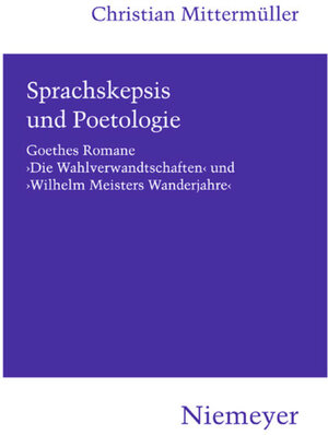 Buchcover Sprachskepsis und Poetologie | Christian Mittermüller | EAN 9783484151161 | ISBN 3-484-15116-1 | ISBN 978-3-484-15116-1