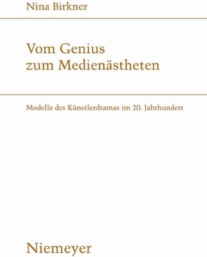 Buchcover Vom Genius zum Medienästheten | Nina Birkner | EAN 9783484181922 | ISBN 3-484-18192-3 | ISBN 978-3-484-18192-2
