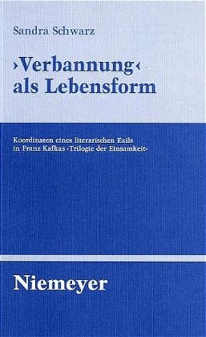 Buchcover 'Verbannung' als Lebensform | Sandra Schwarz | EAN 9783484320888 | ISBN 3-484-32088-5 | ISBN 978-3-484-32088-8