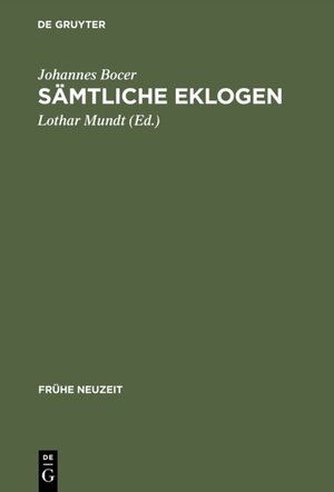 Buchcover Sämtliche Eklogen  | EAN 9783484365469 | ISBN 3-484-36546-3 | ISBN 978-3-484-36546-9