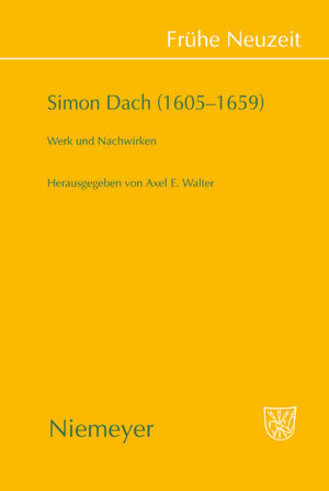 Buchcover Simon Dach (1605–1659)  | EAN 9783484366268 | ISBN 3-484-36626-5 | ISBN 978-3-484-36626-8