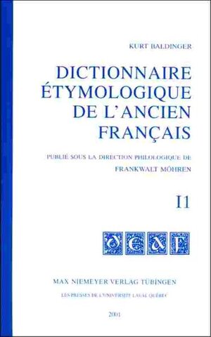 Dictionnaire étymologique de l'ancien français (DEAF): Dictionnaire etymologique de l' ancien francais (DEAF): Fasc 1