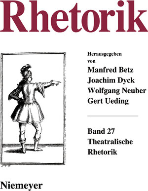 Buchcover Rhetorik. Ein internationales Jahrbuch  | EAN 9783484605237 | ISBN 3-484-60523-5 | ISBN 978-3-484-60523-7
