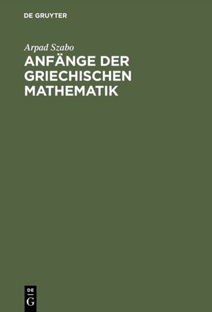 Anfänge der griechischen Mathematik