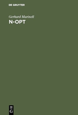 Buchcover n-opt | Gerhard Marinell | EAN 9783486787948 | ISBN 3-486-78794-2 | ISBN 978-3-486-78794-8