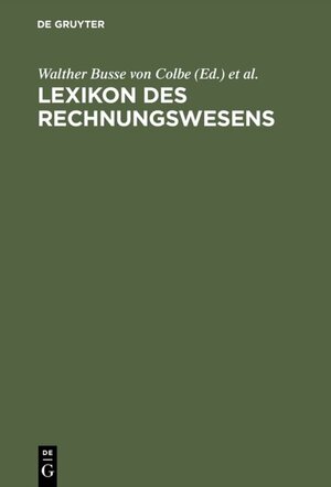 Buchcover Lexikon des Rechnungswesens  | EAN 9783486795547 | ISBN 3-486-79554-6 | ISBN 978-3-486-79554-7