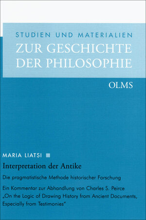 Buchcover Interpretation der Antike | Maria Liatsi | EAN 9783487131702 | ISBN 3-487-13170-6 | ISBN 978-3-487-13170-2