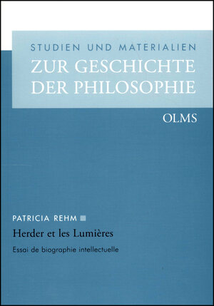 Buchcover Herder et les Lumières | Patricia Rehm | EAN 9783487134222 | ISBN 3-487-13422-5 | ISBN 978-3-487-13422-2