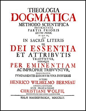 Buchcover Theologia dogmatica methodo scientifica pertractata | Heinrich Wilhelm Bernsau | EAN 9783487138367 | ISBN 3-487-13836-0 | ISBN 978-3-487-13836-7