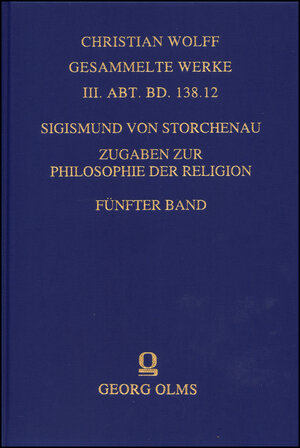 Buchcover Zugaben zur Philosophie der Religion | Sigismund von Storchenau | EAN 9783487145297 | ISBN 3-487-14529-4 | ISBN 978-3-487-14529-7