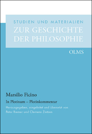 Buchcover In Plotinum – Plotinkommentar | Marsilio Ficino | EAN 9783487158112 | ISBN 3-487-15811-6 | ISBN 978-3-487-15811-2