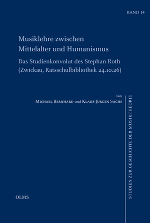 Buchcover Musiklehre zwischen Mittelalter und Humanismus | Michael Bernhard | EAN 9783487158341 | ISBN 3-487-15834-5 | ISBN 978-3-487-15834-1