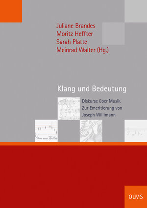 Buchcover Klang und Bedeutung  | EAN 9783487159867 | ISBN 3-487-15986-4 | ISBN 978-3-487-15986-7