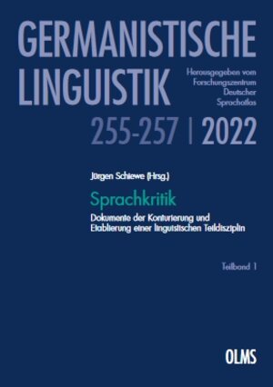 Buchcover Sprachkritik  | EAN 9783487160917 | ISBN 3-487-16091-9 | ISBN 978-3-487-16091-7