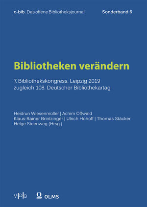 Buchcover Bibliotheken verändern  | EAN 9783487161464 | ISBN 3-487-16146-X | ISBN 978-3-487-16146-4