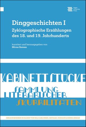 Buchcover Dinggeschichten I  | EAN 9783487161976 | ISBN 3-487-16197-4 | ISBN 978-3-487-16197-6