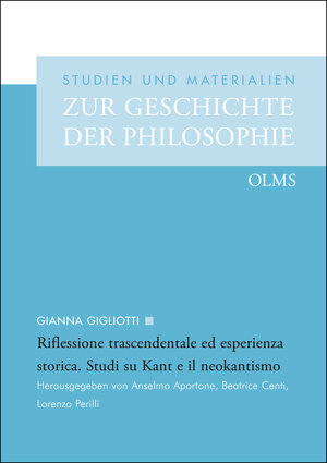Buchcover Riflessione trascendentale ed esperienza storica | Gianna Gigliotti | EAN 9783487422749 | ISBN 3-487-42274-3 | ISBN 978-3-487-42274-9