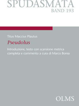 Buchcover Pseudolus | Titus Maccius Plautus | EAN 9783487423340 | ISBN 3-487-42334-0 | ISBN 978-3-487-42334-0