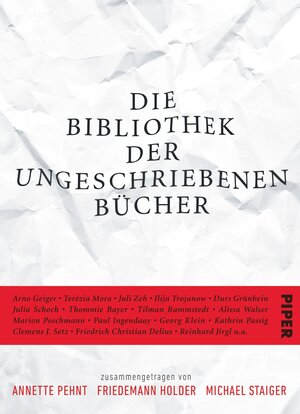 Buchcover Die Bibliothek der ungeschriebenen Bücher  | EAN 9783492056335 | ISBN 3-492-05633-4 | ISBN 978-3-492-05633-5