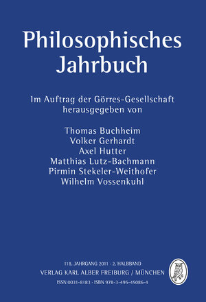 Buchcover Philosophisches Jahrbuch  | EAN 9783495450864 | ISBN 3-495-45086-6 | ISBN 978-3-495-45086-4
