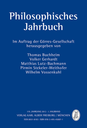 Buchcover Philosophisches Jahrbuch  | EAN 9783495450871 | ISBN 3-495-45087-4 | ISBN 978-3-495-45087-1