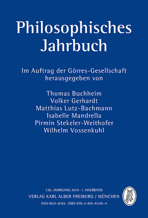 Buchcover Philosophisches Jahrbuch  | EAN 9783495451014 | ISBN 3-495-45101-3 | ISBN 978-3-495-45101-4