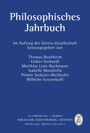 Buchcover Philosophisches Jahrbuch  | EAN 9783495451052 | ISBN 3-495-45105-6 | ISBN 978-3-495-45105-2